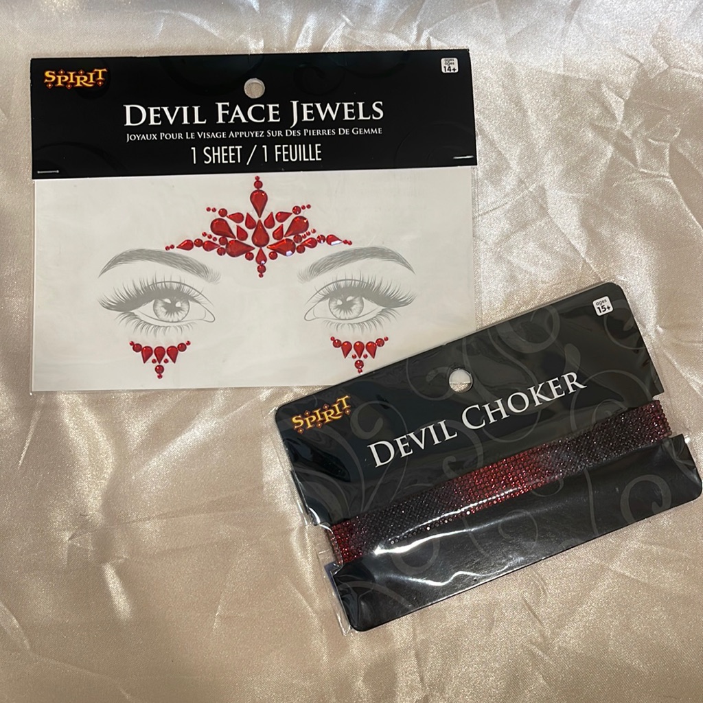 Halloween Accessories Devil Face Jewels & Choker